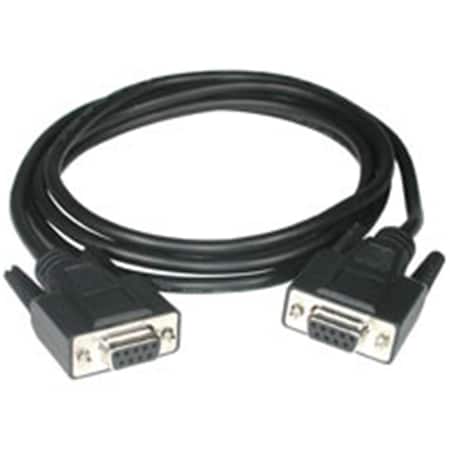 Fasttrack 10ft DB9 F-F NULL MODEM CABLE BLACK FA56781